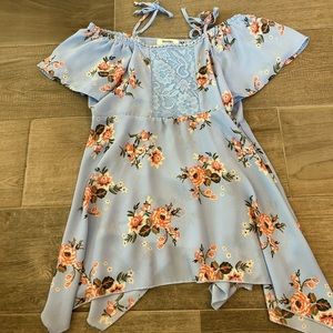 Girls Speechless Blue Blouse